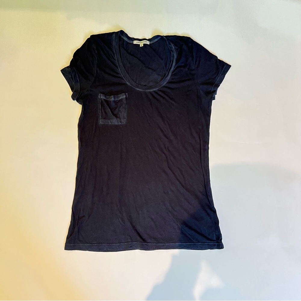 Cotton Citizen Scoop Neck Pocket Tee